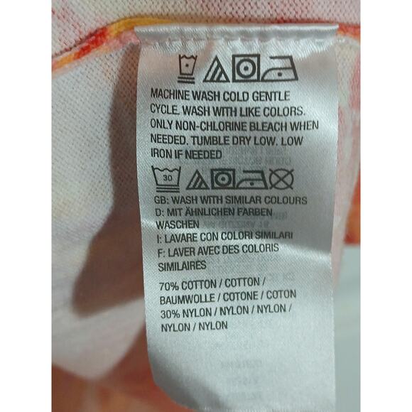 Isaac Mizrahi Live Yellow Pink Floral Spring Cardigan Office Casual Large - Picture 6 of 8